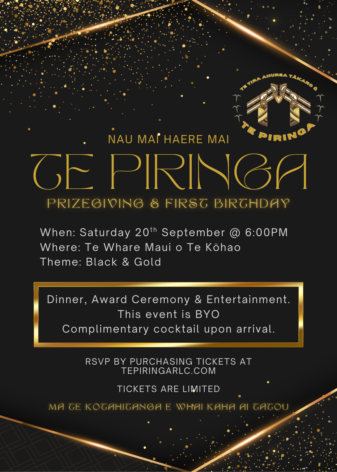 Te Piringa Prizegiving & First Birthday Celebration